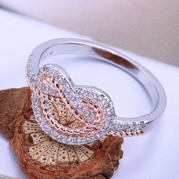 ✨SOLD OUT✨Two Tone Eternity Ring✨ - Picture 2 of 6